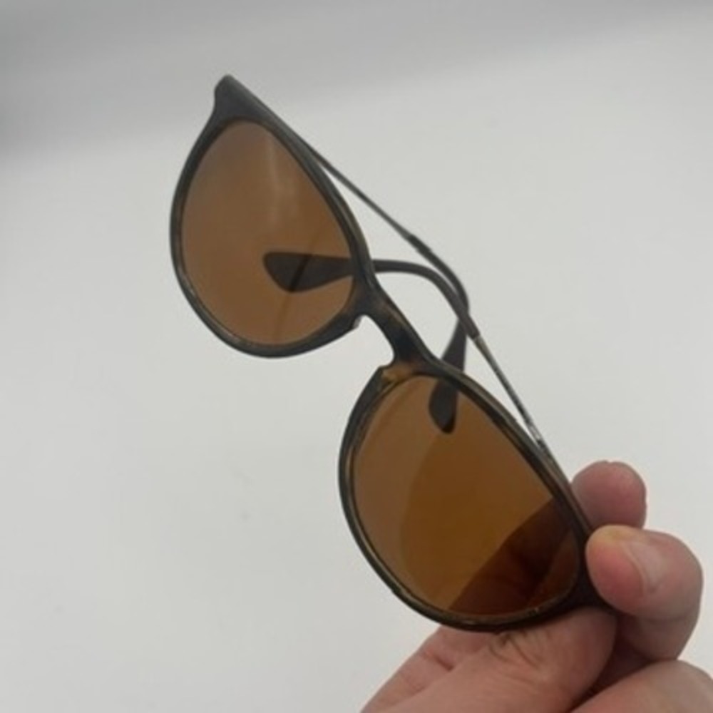 RayBan Erika Sunglasses Tortoise Polarized FRAMES ONLY RB4171 710/T5 READ - Picture 4 of 7